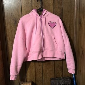 So cute crop hoddie! In pink and purple.